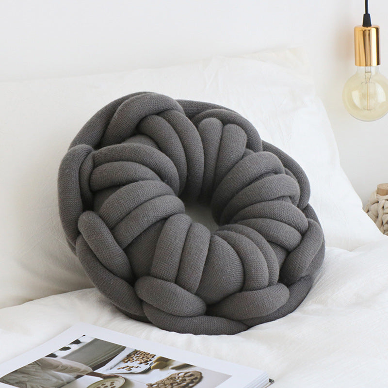 Knotted Annular Throw Pillow ,Soft and Smooth.